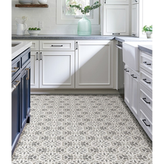 Peel and stick flooring Ribera Peel & Stick Hexagon Floor Tiles Grey