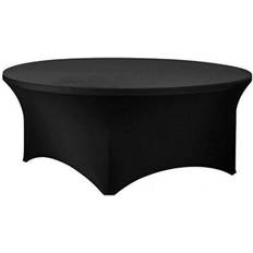 Banquet 5 Foot Spandex Tablecloth Black
