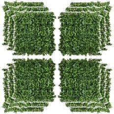OutSunny Garden Decorations OutSunny 12PCS Artificial Boxwood Wall Panels Sweet Potato Leaf Fence