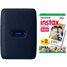 Fujifilm Instant Cameras Fujifilm Instax Mini Link Instant Smartphone Printer Dark Denim Bundle