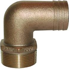 Sewer Pipes 3-Inch Gold Groco ID Hose Barb Standard Flow Elbow Pipe With Male Connection