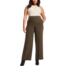 Express Express High Waisted Sequin Pleated Cropped Trouser 10800