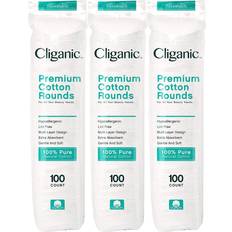 Cliganic Premium Cotton Rounds 3-pack