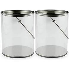 Quart Clear Paint Cans 2-Pack, 5 Pails Shower Wood Protection