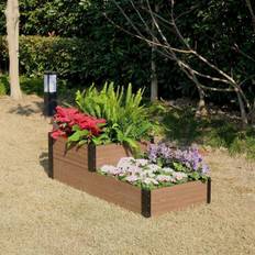Everbloom Pots, Plants & Cultivation Everbloom Terraced Roadside Wood Raised Garden Bed