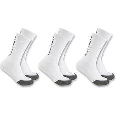 Carhartt Men Underwear Carhartt Force Midweight Logo Short Crew Sock 3-Pack White