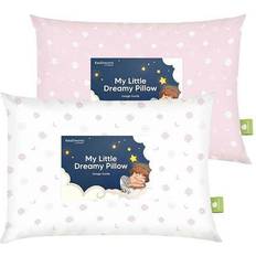 2pk Toddler Pillow Soft Organic Cotton Toddler Pillows for Sleeping 13X18 Daisy