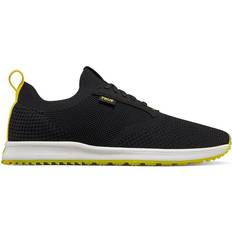 Yellow Golf Shoes All Day Knit II Men's Golf Shoe, Black/Yellow, TRUE Linkswear Spikeless