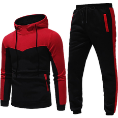 Jumpsuits & Overalls Generic Men's Tracksuit 2 Piece Hoodie - Red