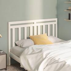 Senger & Madrasser på salg vidaXL white, 141 Solid Wood Pine Bed Multi Headboard