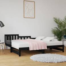 vidaXL Pull-out Day Bed Pine Sofa