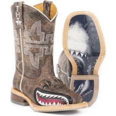 Tin Haul Shoes Boys' Sharky Western Boot, Tan, Toddler