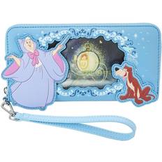 Cinderella Princess Lenticular Series Zip-Around Wallet - blue