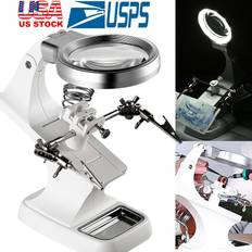 Magnifiers & Loupes iMounTEK magnifying glass led light magnifier desk lamp helping hand soldering stand