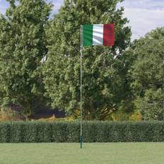 Flaggstenger vidaXL Italien flag og flagstang 5,55