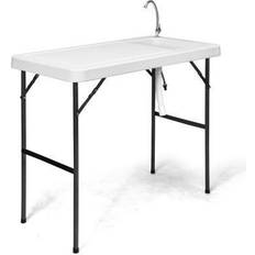 Costway Camping Tables Costway Folding Portable Fish Cleaning Cutting Table
