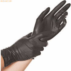 Hygostar Latex-Handschuh DIABLO, XL, schwarz, puderfrei
