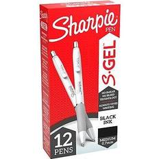 Sharpie S-gel 4pk Gel Pens White Barrel 0.7mm Medium Tip Black : Target