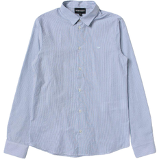 Stripes Tops Children's Clothing Emporio Armani Kid's Shirt - Gnawed Blue