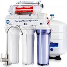 Water Purification iSpring Water Systems NSF Certified Under Sink 7-Stage Reverse Osmosis Drinking Filtration w/ Alkaline Remineralization Multi Color