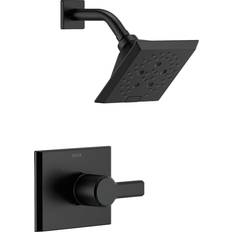 Black Shower Systems Delta Faucet Single-Function Shower Black