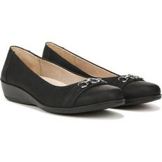 Ballerinas LifeStride Ideal Flat Shoes Black Synthetic Suede