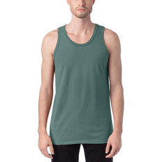 Men Tank Tops Hanes Originals Garment Dyed Tank Top Unisex - Cypress Green
