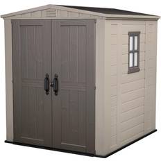 Resin outdoor storage sheds Keter Factor 6x6 Foot Large Resin (Building Area )