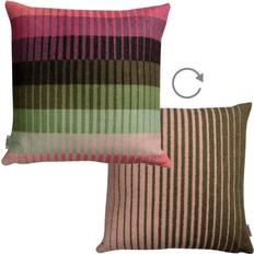 Røros Tweed Norwegian Wool Reversible Designer Cushion Complete Decoration Pillows Red, Turquoise, Pink