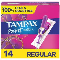 Tampax Pocket Radiant Regular Tampons Unscented 14-pack