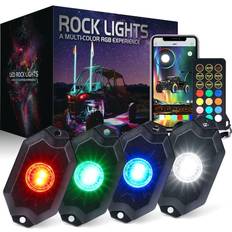 Spotlights Xprite Universal RGB Pure Rock Lights Truck Neon Spotlight