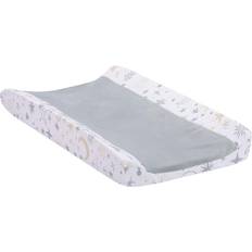 Lambs & Ivy Goodnight Moon White/Gray Changing Pad Cover Moons/Stars
