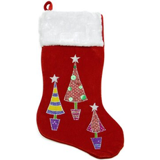 Northlight Seasonal 20" Red Velveteen Cuff Christmas Tree