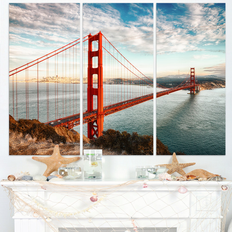 Design Art Golden Gate Bridge San Francisco - Large Sea Bridge Wall Decor