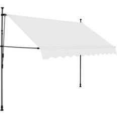 vidaXL Manual Retractable Awning with 118.1" Cream