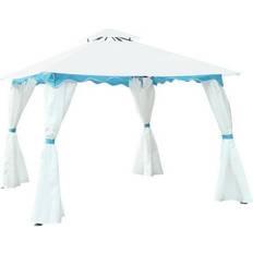 Costway Pavilions & Accessories Costway 2 Tier 10 x10 Patio Gazebo Canopy Awning