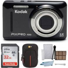 Kodak Compact Cameras Kodak PIXPRO Friendly Zoom FZ53 Digital Camera Black with 32GB Card Bundle
