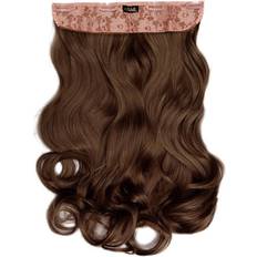 Lullabellz Super Thick Curly Clip In Hair Extensions 20 inch Chocolate Brown