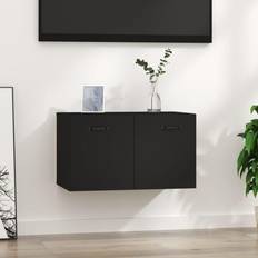 Svarte Veggskap vidaXL Engineered Wood Black Wall Cabinet