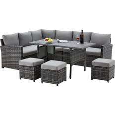 Outdoor Lounge Sets AECOJOY Classic Patio Furniture Outdoor Lounge Set