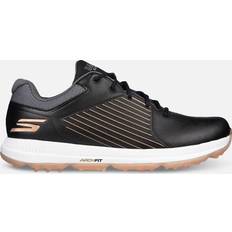 Golden Golfschuhe Skechers Women's Arch Fit GO GOLF Elite GF Shoes Black/Rose Gold Synthetic/Textile