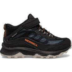 29 Barnesko Merrell Kid's Moab Speed Mid Waterproof Hiking Shoes - Black
