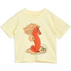 Mini Rodini T-shirts Children's Clothing Mini Rodini Printed cotton T-shirt yellow Y