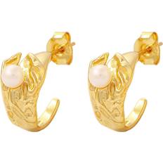 Hultquist Kamma Pearl Earrings Vergoldet-Silber Sterling 925