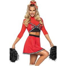 Nord-Amerika Kostymer & Klær Leg Avenue Deluxe Cheerleader Red Dress