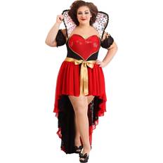 Fun Women's Sparkling Queen of Hearts Plus Size
