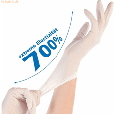 Weiß Einweghandschuhe Hygostar Nitril-Handschuh SAFE SUPER STRETCH, S, weiß