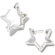 Kendra Scott Earrings Kendra Scott Star Huggie Earrings in Silver Plated Brass One