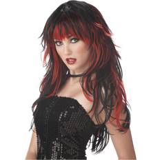 Short Wigs California Costumes Women's Vampire Wig Black/Red