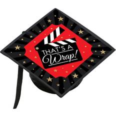 Big Dot of Happiness That’s wrap movie graduation cap decorations kit grad cap cover